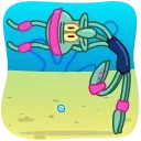 Squidward & Squilvia 스티커