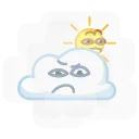 Sun and Cloud 스티커