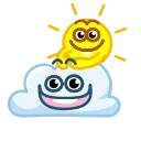 Sun and Cloud 스티커