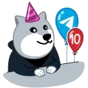 🎂 10 Years of Telegram 스티커