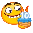 🎂 10 Years of Telegram 스티커