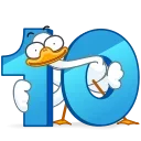 🎂 10 Years of Telegram 스티커