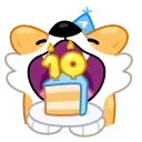 🎂 10 Years of Telegram 스티커