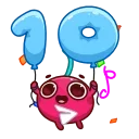 🎂 10 Years of Telegram 스티커