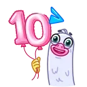 🎂 10 Years of Telegram 스티커