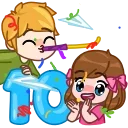 🎂 10 Years of Telegram 스티커