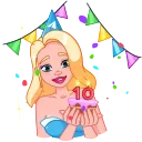 🎂 10 Years of Telegram 스티커