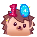🎂 10 Years of Telegram 스티커
