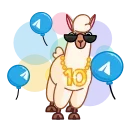 🎂 10 Years of Telegram 스티커