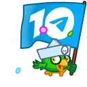 🎂 10 Years of Telegram 스티커