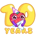 🎂 10 Years of Telegram 스티커