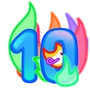 🎂 10 Years of Telegram 스티커