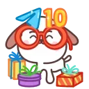 🎂 10 Years of Telegram 스티커