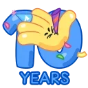 🎂 10 Years of Telegram 스티커