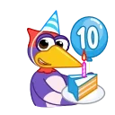 🎂 10 Years of Telegram 스티커