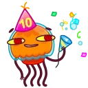 🎂 10 Years of Telegram 스티커