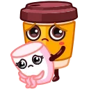 Cup Puchino 스티커