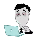 Tired Person 스티커