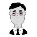 Tired Person 스티커
