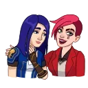 Vi & Caitlyn 스티커