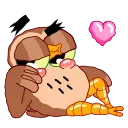 Wally the Owl 스티커