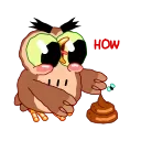 Wally the Owl 스티커