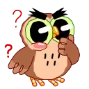 Wally the Owl 스티커
