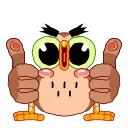 Wally the Owl 스티커