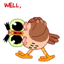 Wally the Owl 스티커