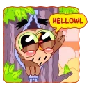 Wally the Owl 스티커