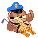 Wally the Owl 스티커