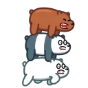 Three Bears 스티커