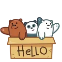 Three Bears 스티커