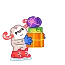 Yeti on Holidays 스티커
