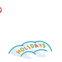 Yeti on Holidays 스티커