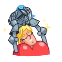 Date Knight 스티커