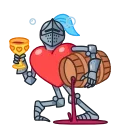 Date Knight 스티커