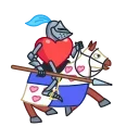 Date Knight 스티커